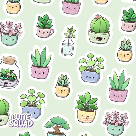 Stickersheet CutieSquad - Cutesy Plants