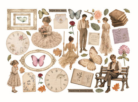 Die cuts - Adhesive - Flowers and Poems