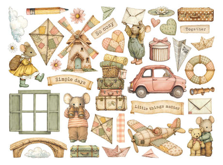 Die cuts - Assorted - Cozy Family