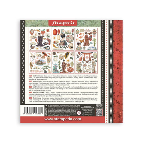 Rub-On Kit 15,5 x 15,5 cm - Oriental garden