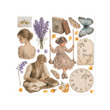 Rub-On Kit 15,5 x 15,5 cm - Flowers and Poems