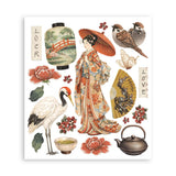 Rub-On Selection 20,5 x 23 cm - Oriental garden