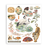 Rub-On Selection 20,5 x 23 cm - Oriental garden