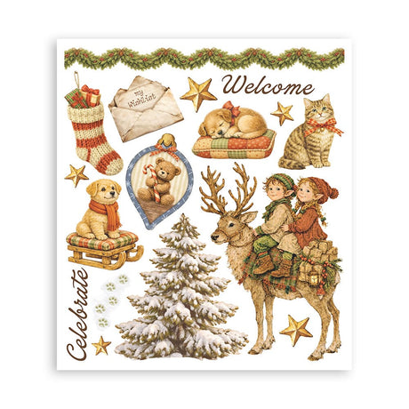 Rub-On Selection 20.5 x 23 cm - Silent Night