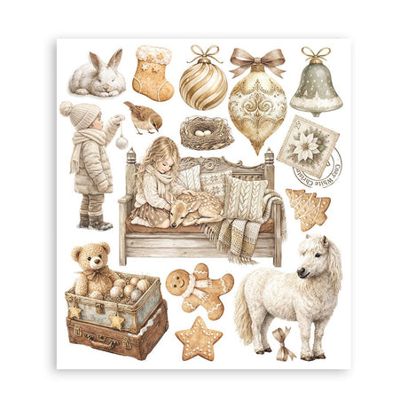 Rub-On Selection 20.5 x 23 cm - White Christmas