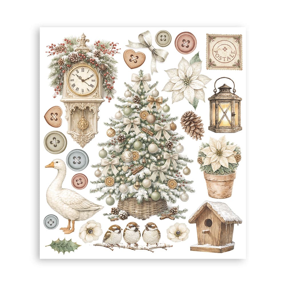 Rub-On Selection 20.5 x 23 cm - White Christmas