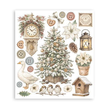 Rub-On Selection 20.5 x 23 cm - White Christmas