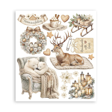 Rub-On Selection 20.5 x 23 cm - White Christmas