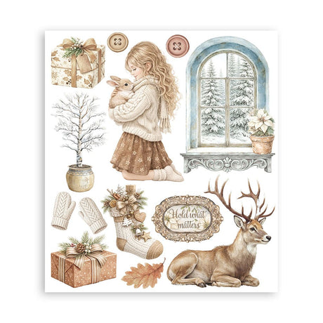 Rub-On Selection 20.5 x 23 cm - White Christmas
