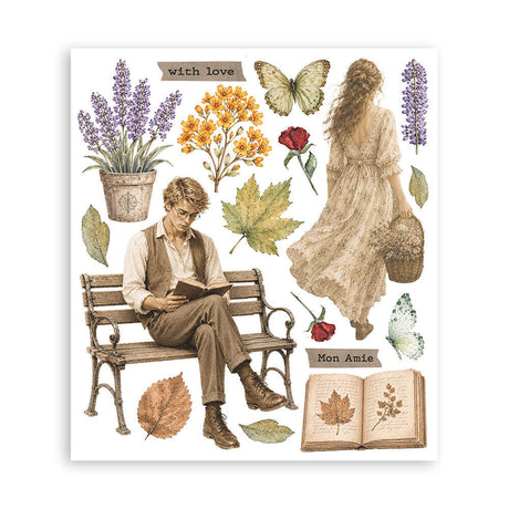 Rub-On Selection 20,5 x 23 cm - Flowers and Poems