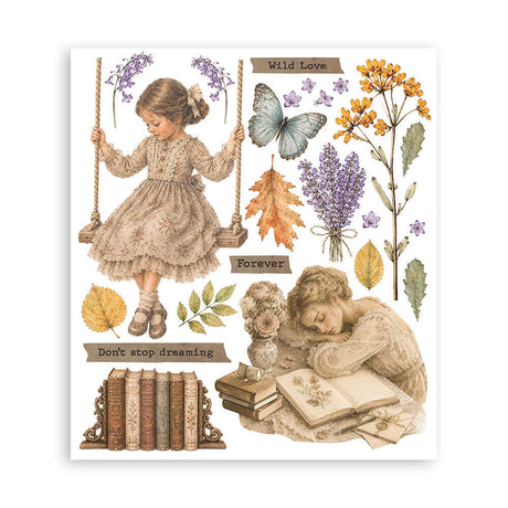 Rub-On Selection 20,5 x 23 cm - Flowers and Poems