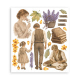 Rub-On Selection 20,5 x 23 cm - Flowers and Poems