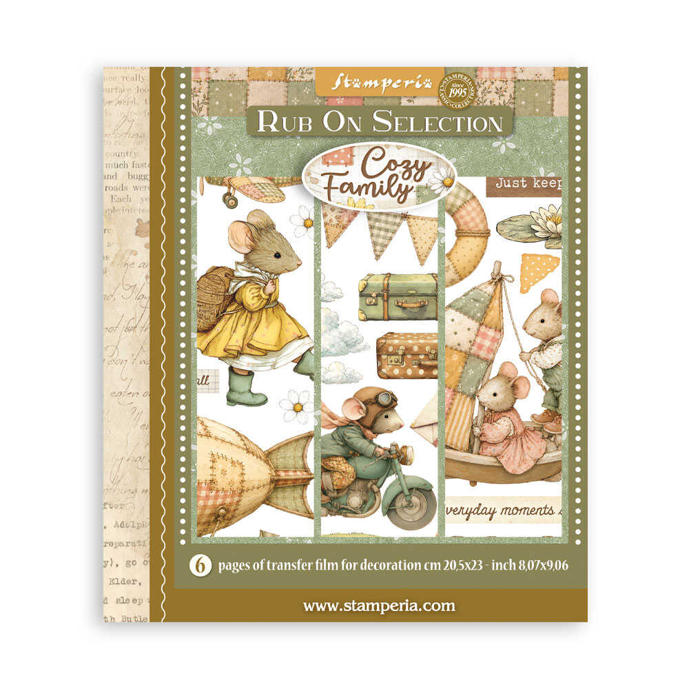Rub-On Selection 20,5 x 23 cm - Cozy Family