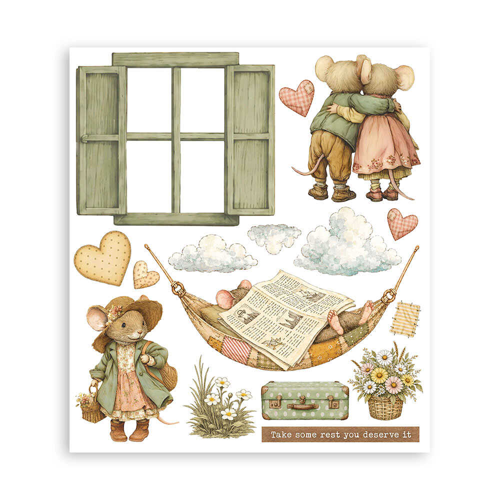 Rub-On Selection 20,5 x 23 cm - Cozy Family