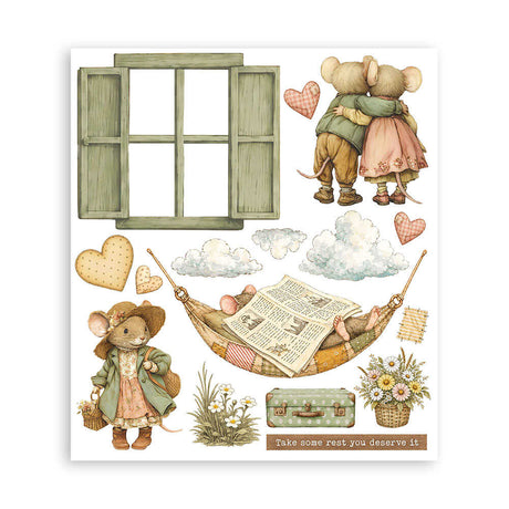 Rub-On Selection 20,5 x 23 cm - Cozy Family