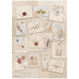 Rice Paper A4 - Flowers and Poems - Letters