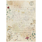 Rice Paper A4 - Flowers and Poems - Handmade Letter
