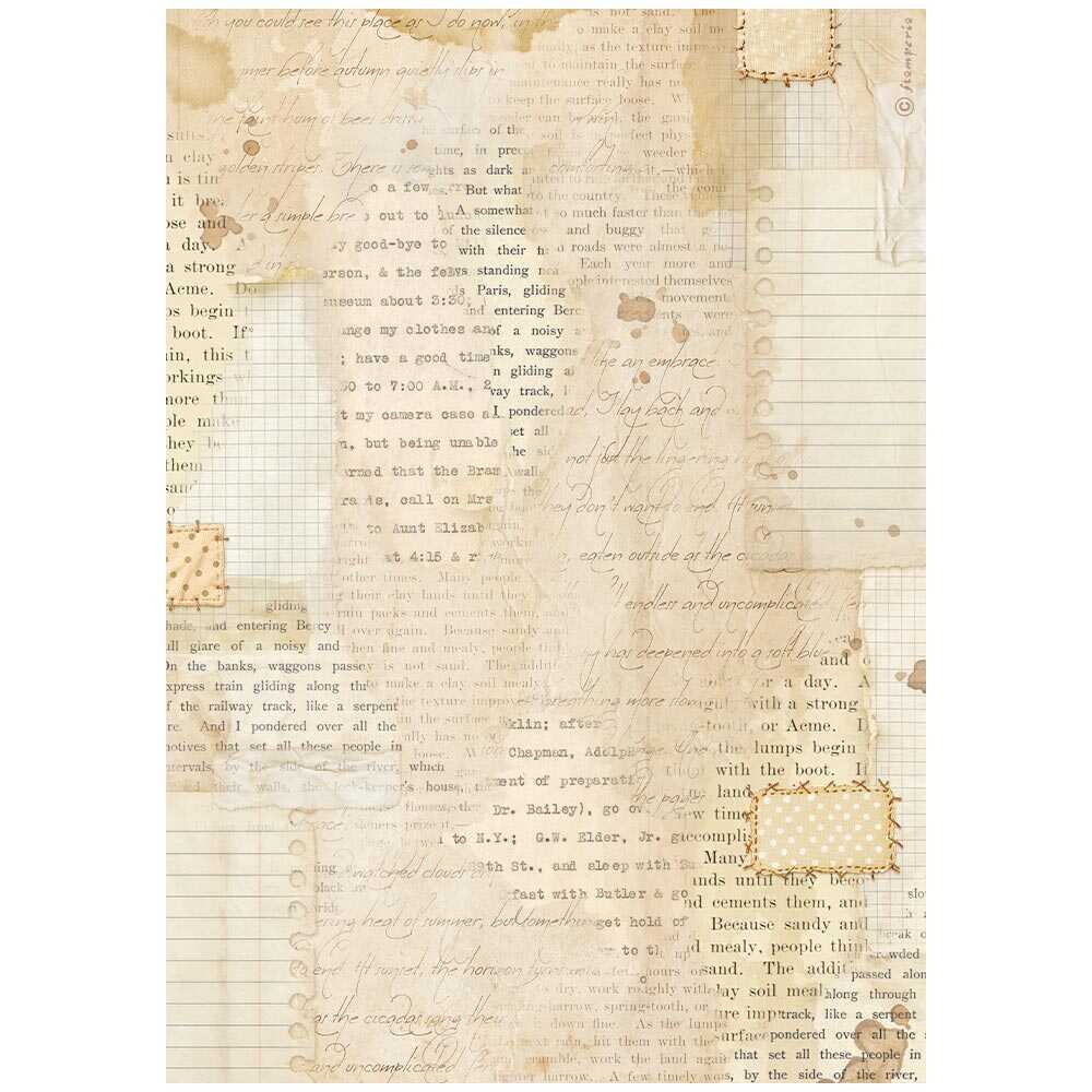 Rice Paper A4 - Cozy Family - Books Scraps