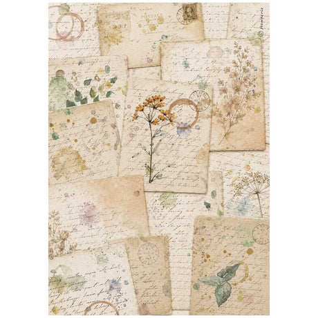 Rice Paper A4 - 6-pack - Flowers and Poems