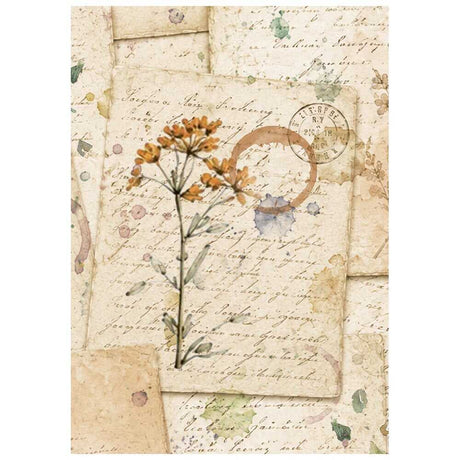 Rice Paper A6 - 8-pack - Flowers and Poems