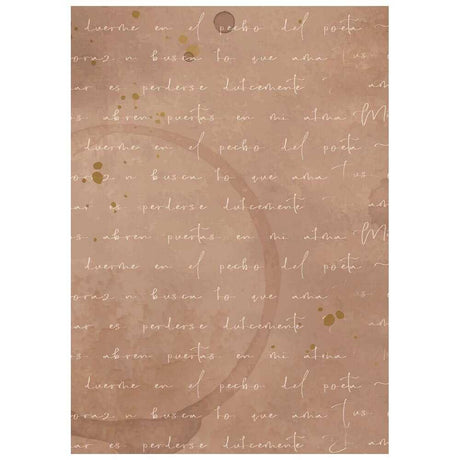 Rice Paper A6 - 8-pack - Backgrounds - Flowers and Poems