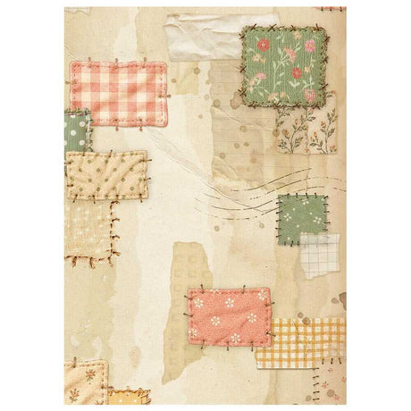 Rice Paper A6 - 8-pack - Backgrounds - Cozy Family