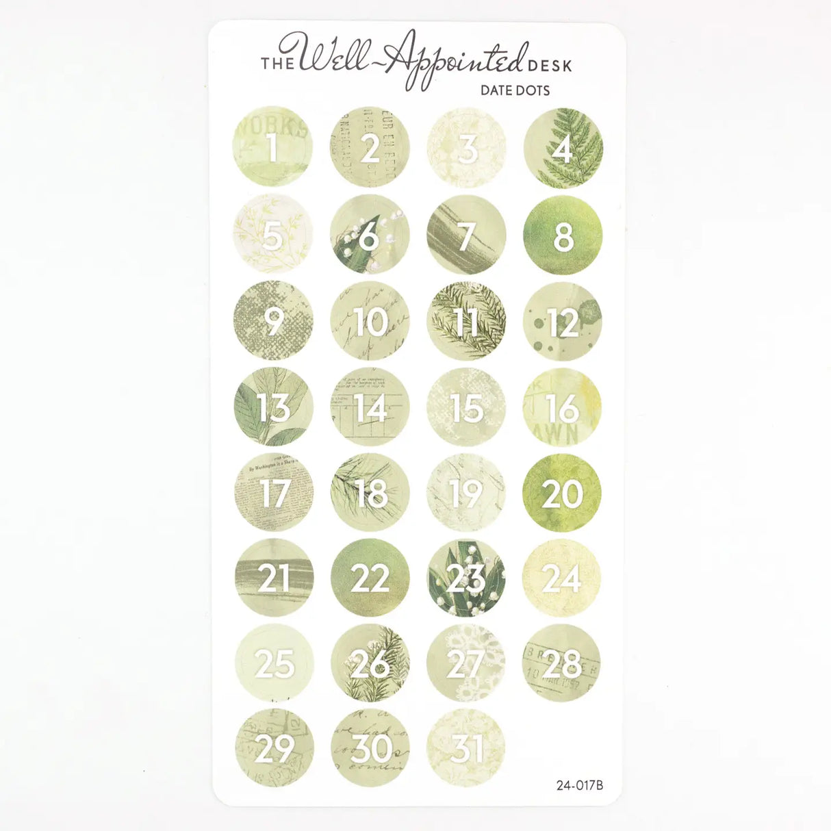 Stickers - Date Dots - Green