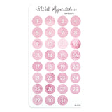 Stickers - Date Dots - Pink