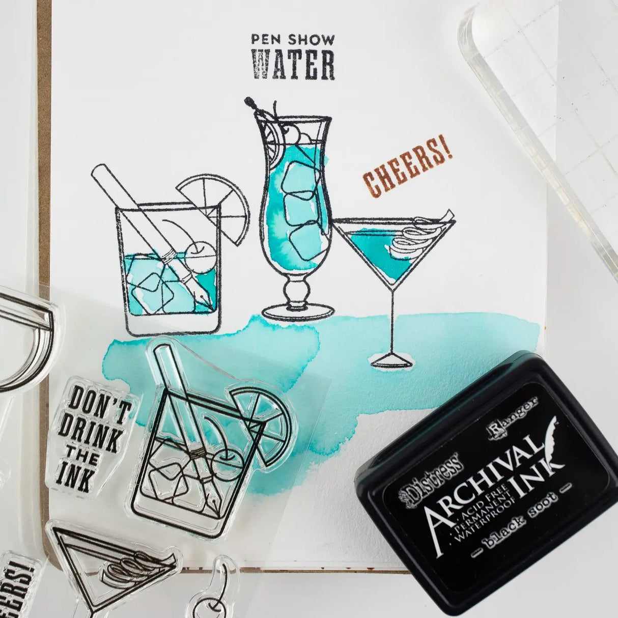 Clear Stamp Set - Don't Drink the Ink