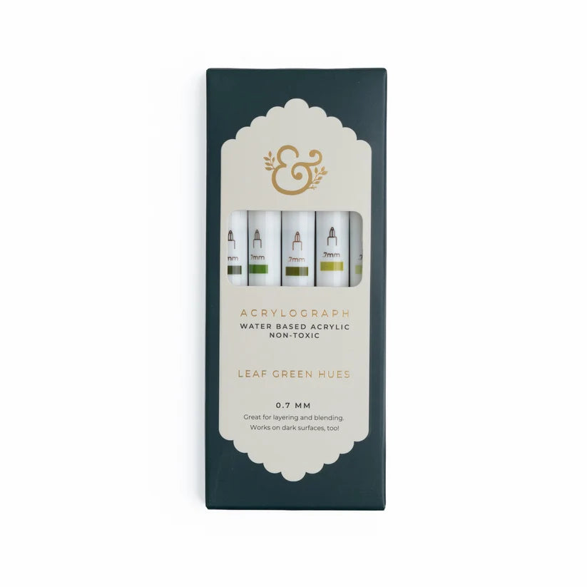 Acrylograph 5-pack 0,7 - Leaf Green Hues