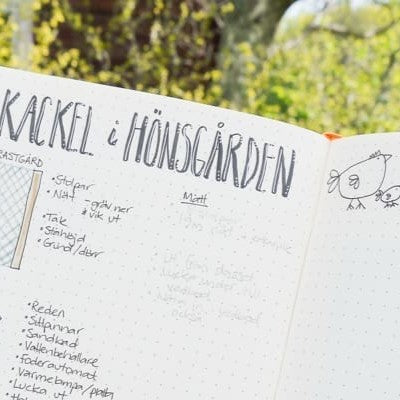 Egna uppslag och to-do listor i en Bullet journal