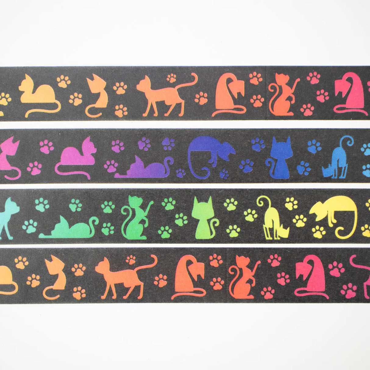 Washi Tape - Everyday Is Caturday - Rainbow Cats