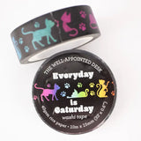 Washi Tape - Everyday Is Caturday - Rainbow Cats