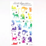 Stickers - Everyday Is Caturday - Rainbow