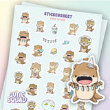 Sticker Sheet CutieSquad - Fishy Otters