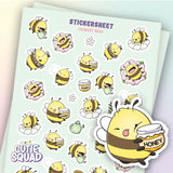 Stickersheet CutieSquad - Flowery Bees