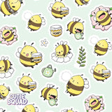 Stickersheet CutieSquad - Flowery Bees
