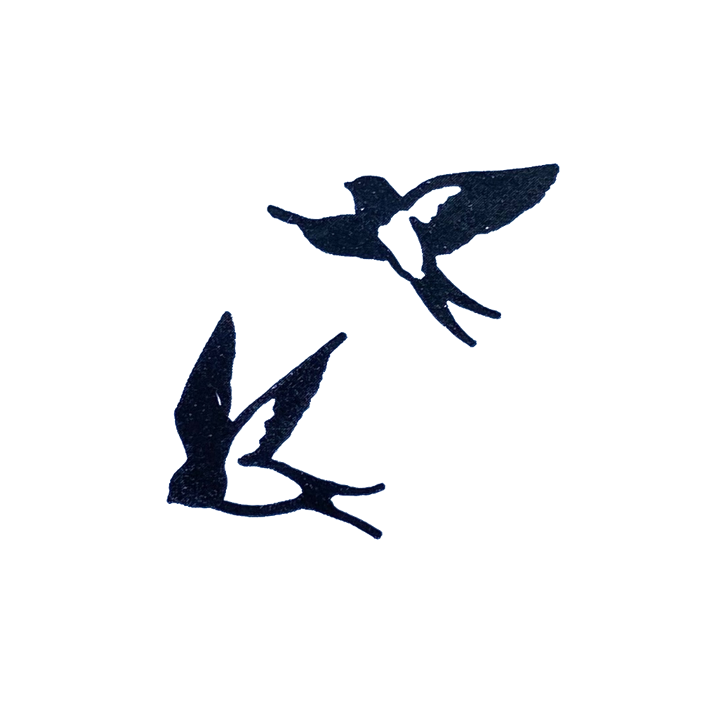 Craft Rubber Stamp Hanko - 20 x 20 - Swallow