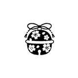 Craft Rubber Stamp Hanko - 20 x 20 - Bell