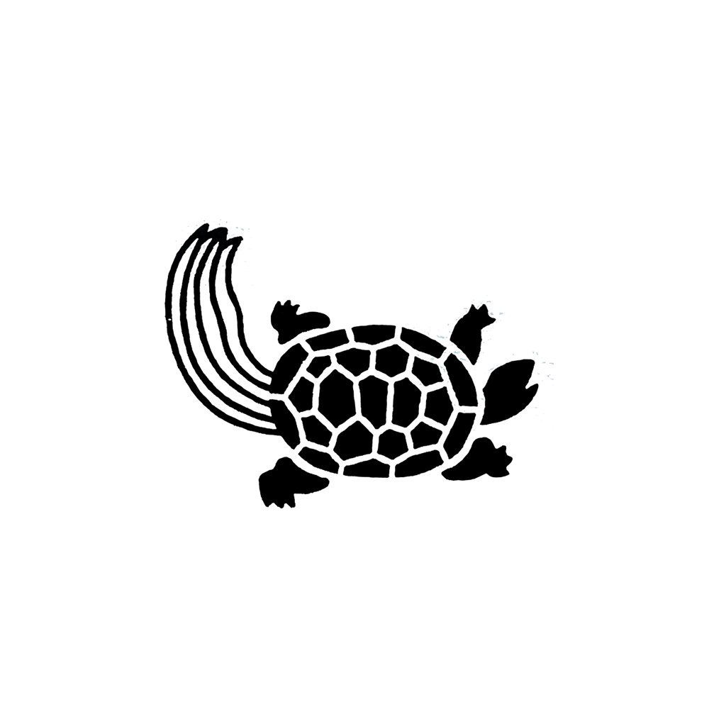Craft Rubber Stamp Hanko - 25 x 30 - Turtle