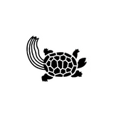 Craft Rubber Stamp Hanko - 25 x 30 - Turtle