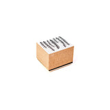 Craft Rubber Stamp Hanko - 25 x 30 - Wisteria flower