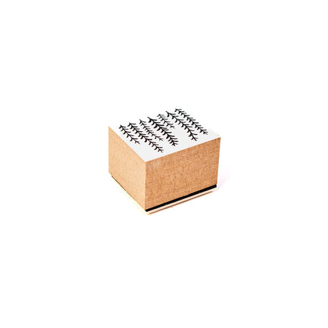 Craft Rubber Stamp Hanko - 25 x 30 - Wisteria flower