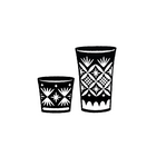 Craft Rubber Stamp Hanko - 25 x 30 - Glasses