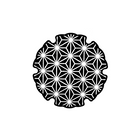 Craft Rubber Stamp Hanko - 30 x 30 - Shibiori