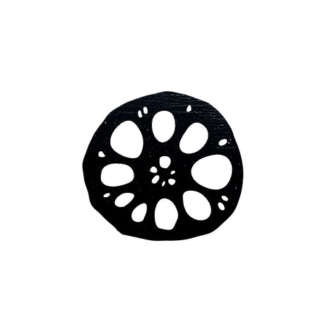 Craft Rubber Stamp Hanko - 30 x 30 - Lotus root