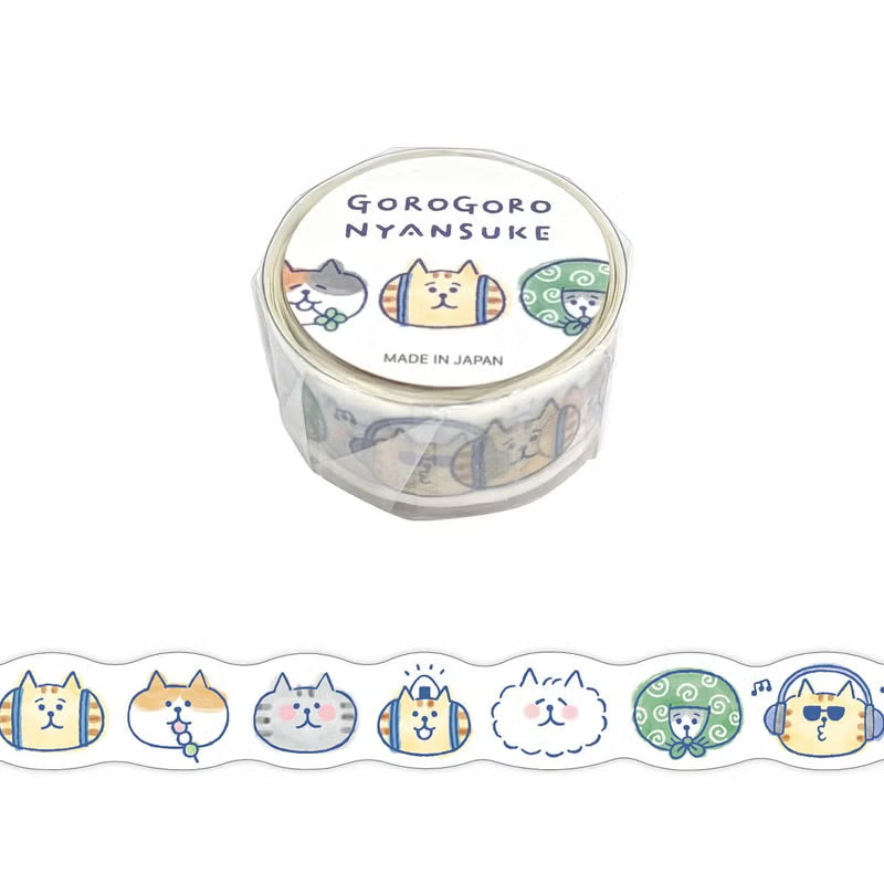 Washi Tape Die cut Gorogoro Nyansuke
