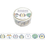 Washi Tape Die cut Gorogoro Nyansuke