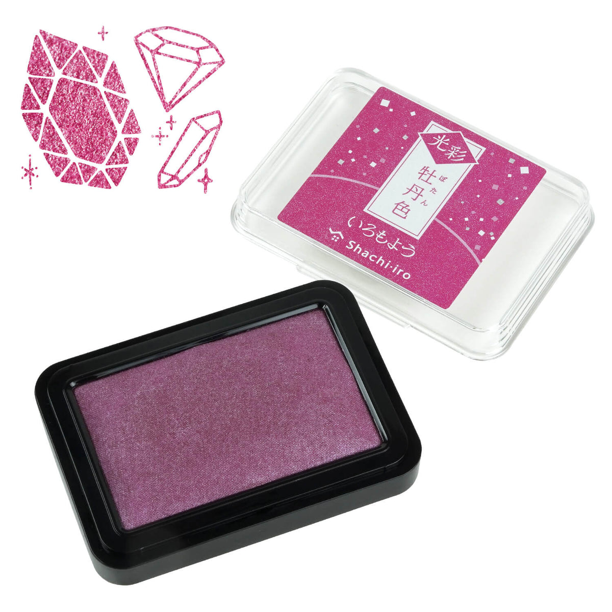 Iromoyo Ink Pad Kosai - Large - Botan Peony Pink