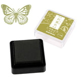 Iromoyo Ink Pad - Small - Kuchiba Ochre green